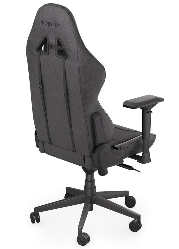 Endorfy herní židle Scrim BK / kombinace textil / kůže / černá