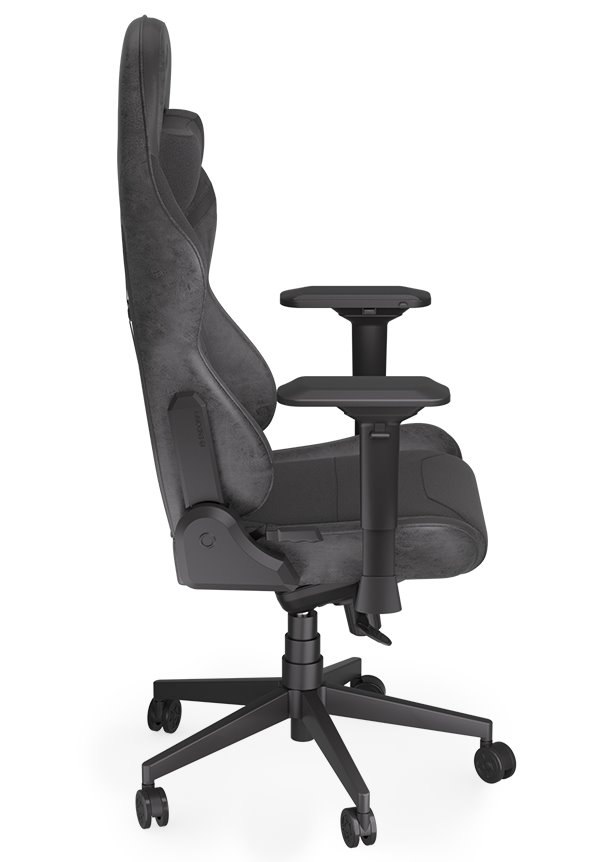 Endorfy herní židle Scrim BK / kombinace textil / kůže / černá