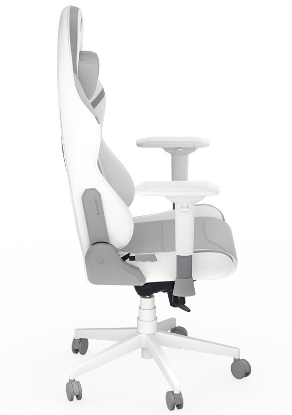 Endorfy herní židle Scrim OWH / kombinace textil / kůže/ bílá