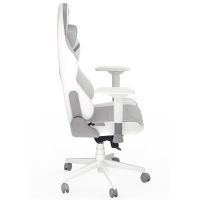 Endorfy herní židle Scrim OWH / kombinace textil / kůže/ bílá
