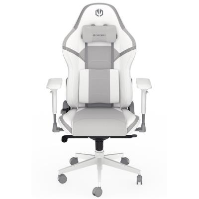 Endorfy herní židle Scrim OWH / kombinace textil / kůže/ bílá