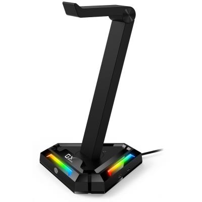 GENIUS GX-UH100/ stojan na headset/ RGB/ USB hub (2x USB, 2x USB-C)