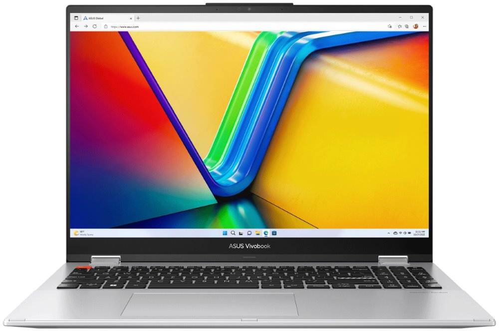 ASUS Vivobook Flip/ Ryzen 7 7730U/ 16GB DDR4/ 512GB SSD/ Radeon™ Graphics/ 16" WUXGA,touch/ W11H/ stříbrný