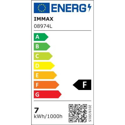 IMMAX LED stolní lampička CORELLA/ Qi nabíjení/ 7W/ 5V/2,1 A/ RGB podsvícení/ stmívatelná/ USB/ bílá + zlaté prvky