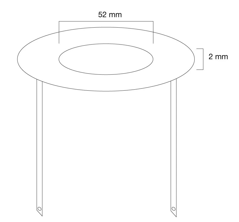 Neomounts  FPMA-CRB5 / Ceiling cover for FPMA-C100 & FPMA-C100SILVER, 52 mm, metal / Black