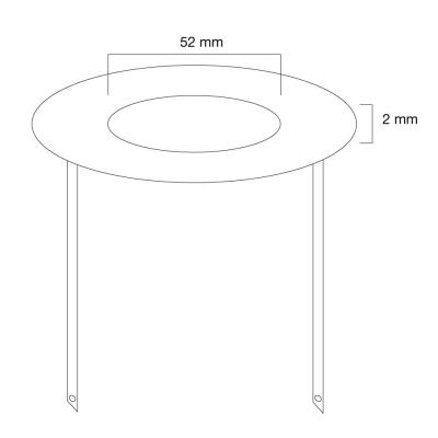 Neomounts  FPMA-CRW5 / Ceiling cover for FPMA-C100 & FPMA-C100SILVER, 52 mm, metal / White