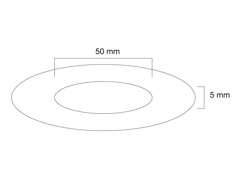 Neomounts  FPMA-CRW5HM / Ceiling cover for FPMA-C100 & FPMA-C100SILVER, 50 mm / White