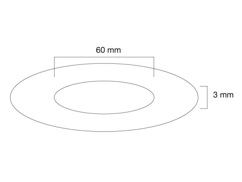 Neomounts  FPMA-CRS6 / Ceiling cover for FPMA-C200/C400SILVER/PLASMA-C100, 60 mm / Silver