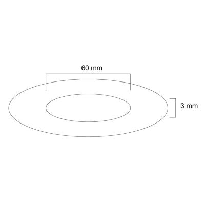 Neomounts  FPMA-CRW6 / Ceiling cover for FPMA-C200/C400SILVER/PLASMA-C100, 60 mm / White