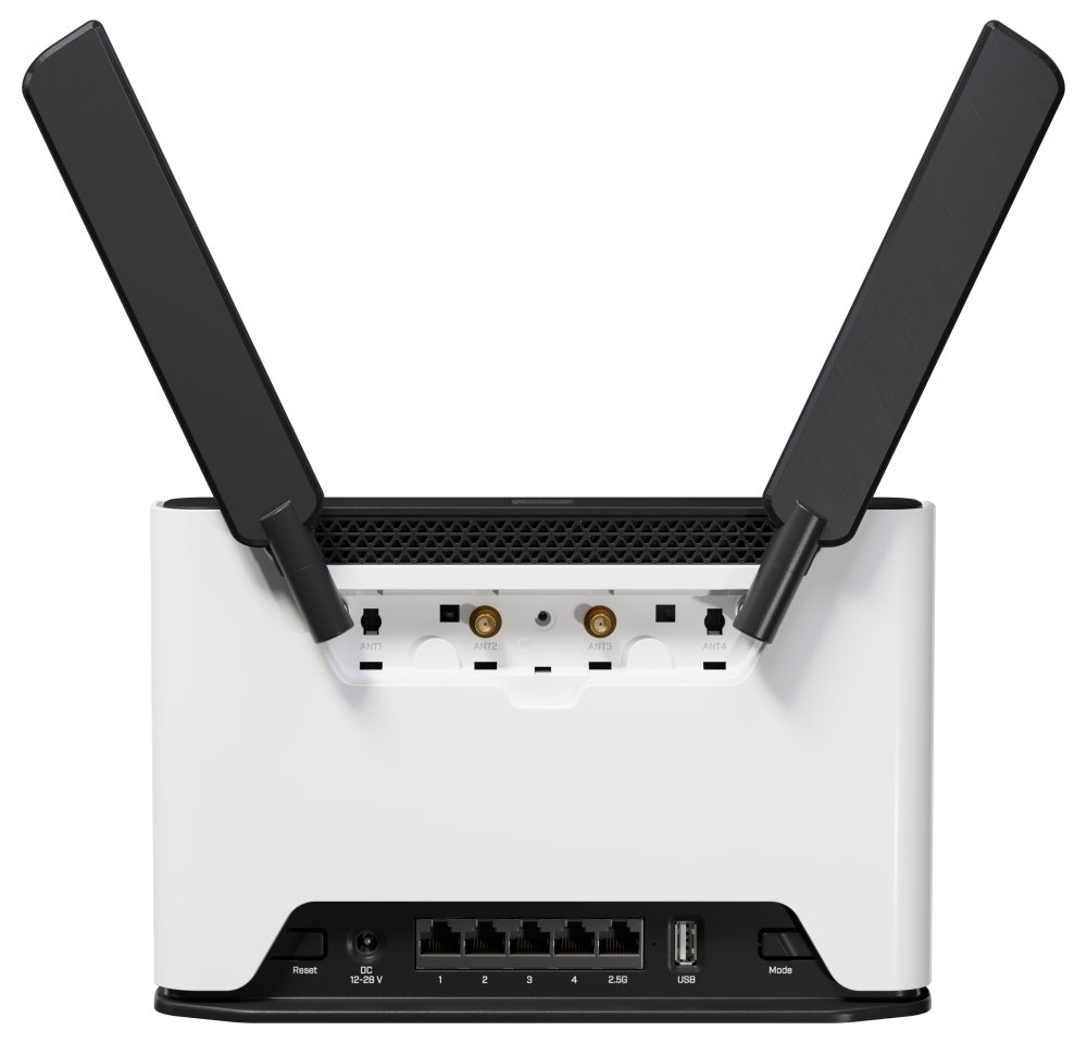 MikroTik Chateau LTE6 ax, 4x GLAN, 2,5 GLAN, 2.4+5GHz, 802.11a/b/g/n/ac/ax, LTE 6, USB 2.0, L4, indoor