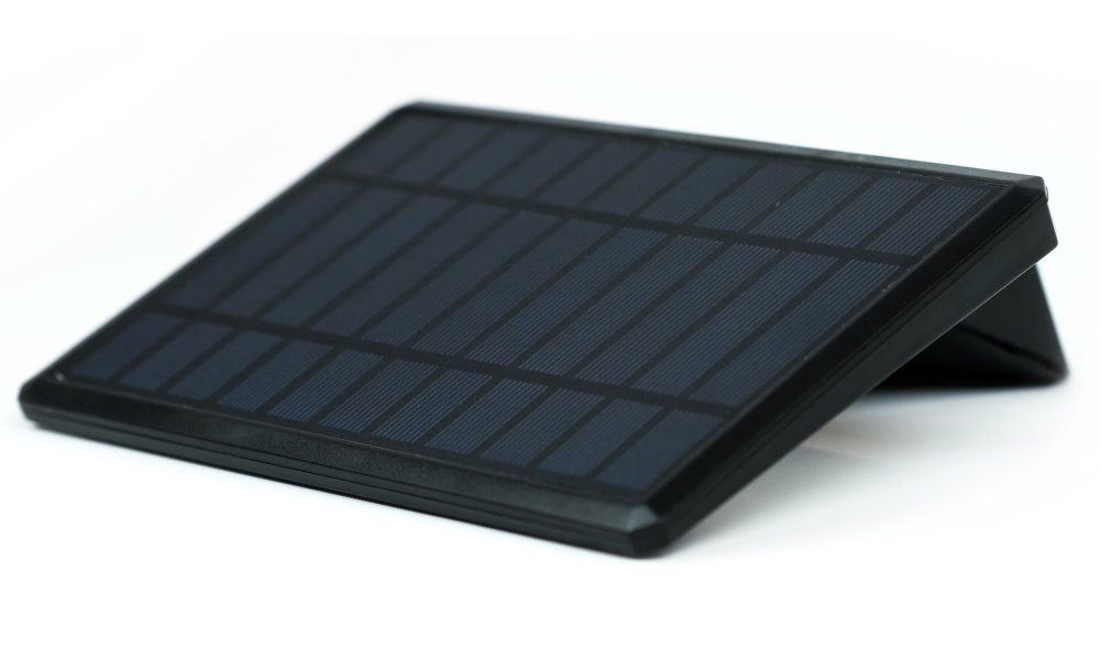 IMMAX WING venkovní solární nástěnné LED osvětlení s PIR čidlem, černé, 4W