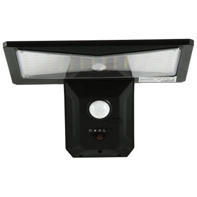 IMMAX WING venkovní solární nástěnné LED osvětlení s PIR čidlem, černé, 4W