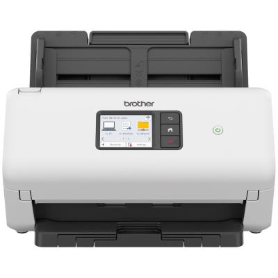 BROTHER stolní skener dokumentů Brother ADS-4500W / oboustranný / A4 / 35 stran / dotykový displej / LAN / WiFi