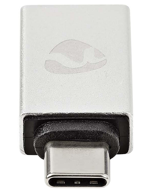 NEDIS PROFIGOLD USB-C/USB 3.2 Gen 1 adaptér/ USB-C zástrčka - USB-A zásuvka/ hliník/ stříbrný/ BOX