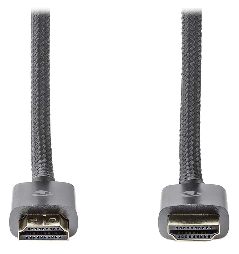 NEDIS PROFIGOLD Ultra High Speed HDMI 2.1 kabel/ 8K@60H/ zlacené konektory HDMI-HDMI/ bavlna/ antracit/ BOX/ 5m