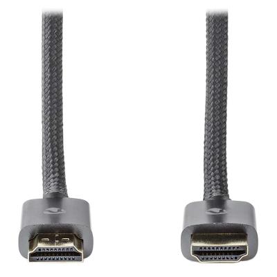 NEDIS PROFIGOLD Ultra High Speed HDMI 2.1 kabel/ 8K@60H/ zlacené konektory HDMI-HDMI/ bavlna/ antracit/ BOX/ 3m