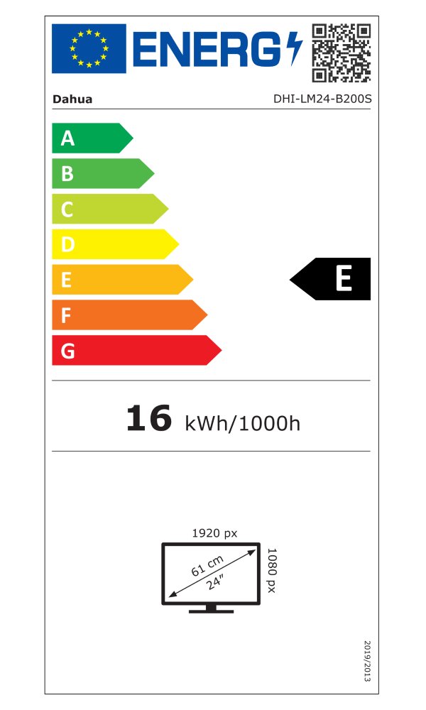 DAHUA 24" LED LM24-B200S/ VA panel/ 1920x1080 (FHD)/ 3000:1/ 5ms/ 250 cd/m2/ HDMI/ VGA/ REPRO/ černý