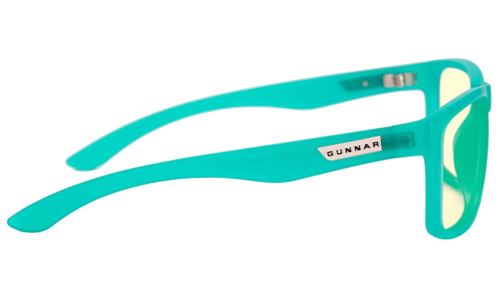 GUNNAR kancelářske/herní brýle INTERCEPT POP EMERALD GREEN * jantarová skla * BLF 65 * GUNNAR focus