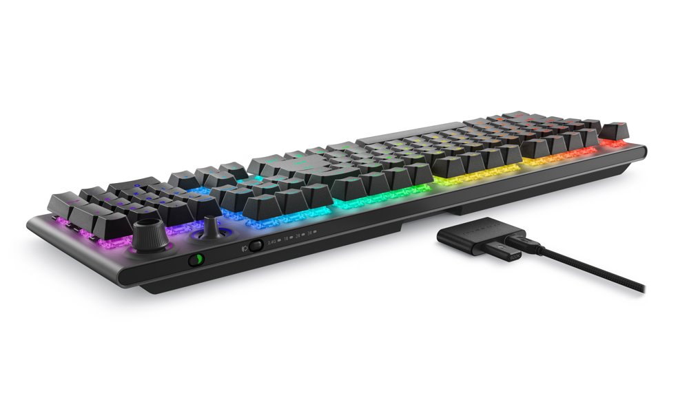 DELL klávesnice Alienware Tri-Mode Wireless Gaming Keyboard /  AW920K/ US/ Int./ mezinár./ Dark Side of th Moon)