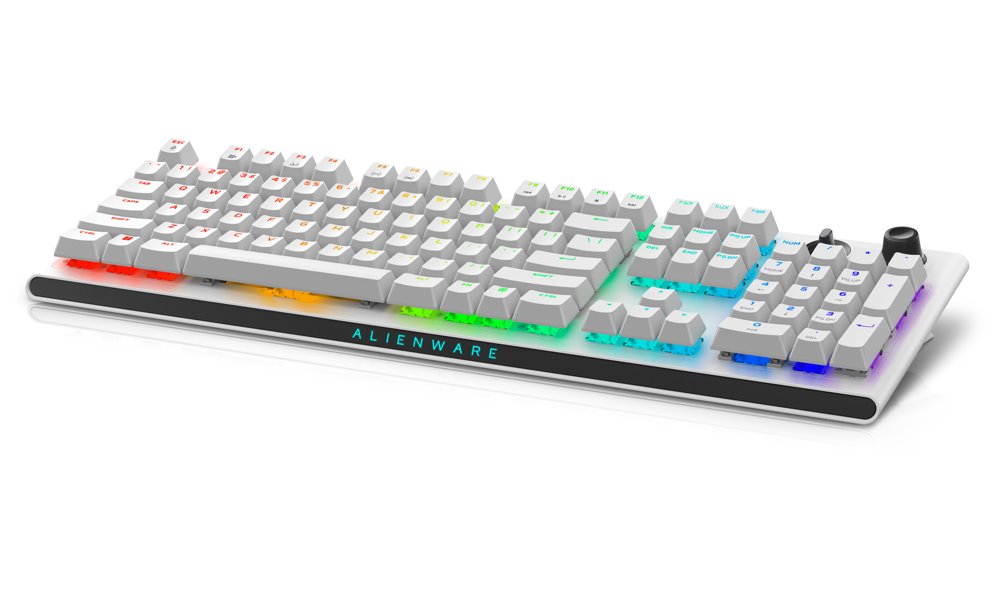 DELL klávesnice Alienware Tri-Mode Wireless Gaming Keyboard (/  AW920K/ US/ Int./ mezinár./ Lunar Light)