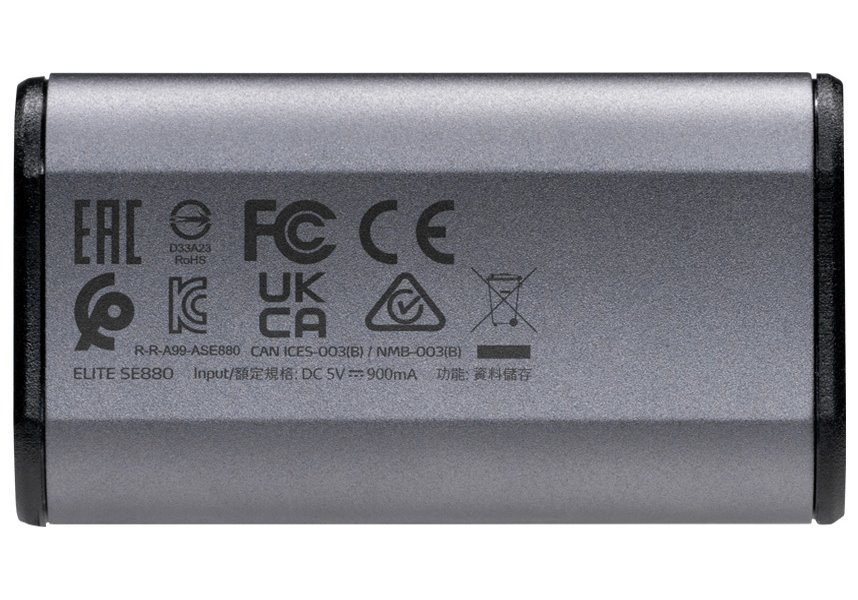 ADATA SE880 500GB SSD / Externí / USB 3.2 Type-C / 2000MB/s Read/Write / Titanium Grey - Rugged