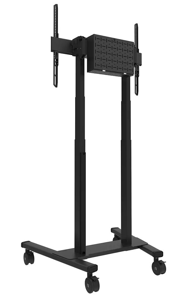 Neomounts FL55-875BL1/Držák displeje/vozík/37-100"/4 kolečka/VESA 800X600/nosn. 110kg/mot. nast.výšky/černý