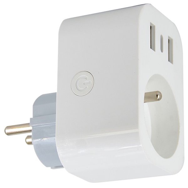 IMMAX NEO LITE SMART chytrá vnitřní zásuvka/ s kolíkem (typ E)/ Wi-Fi/  2x USB, 1x USB-C/ LIDL/ TUYA