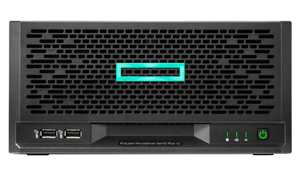 HPE ProLiant MicroServer g10 Plus v2 Xeon E-2314 (2.8/4C/8M/3200) 16G VROC 4LFF NHP 4x1Gb NBD111 Ultra Micro Tower