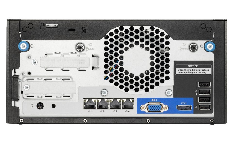 HPE ProLiant MicroServer g10 Plus v2 Xeon E-2314 (2.8/4C/8M/3200) 16G VROC 4LFF NHP 4x1Gb NBD111 Ultra Micro Tower