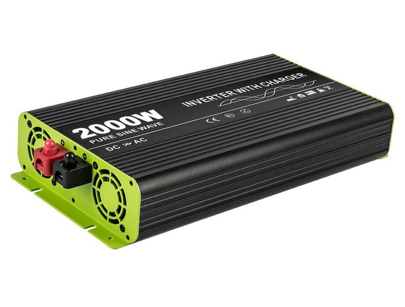 KOSUNPOWER UPS záložní zdroj s externí baterií 2000W, baterie 24V / AC230V čistý sinus