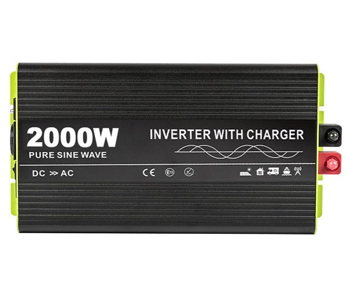 KOSUNPOWER UPS záložní zdroj s externí baterií 2000W, baterie 24V / AC230V čistý sinus