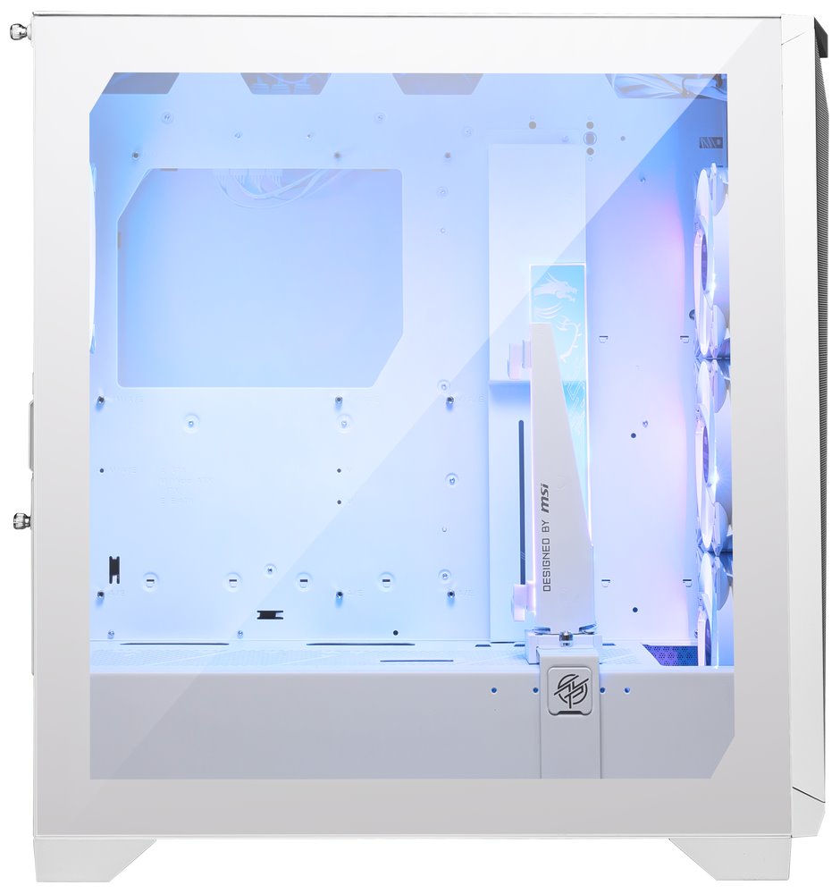 MSI skříň MPG GUNGNIR 300R AIRFLOW WHITE/ bez zdroje/ bílý/ levé temperované sklo/ 4x 120 mm A-RGB fan/ 1x USB-C/ 2x USB