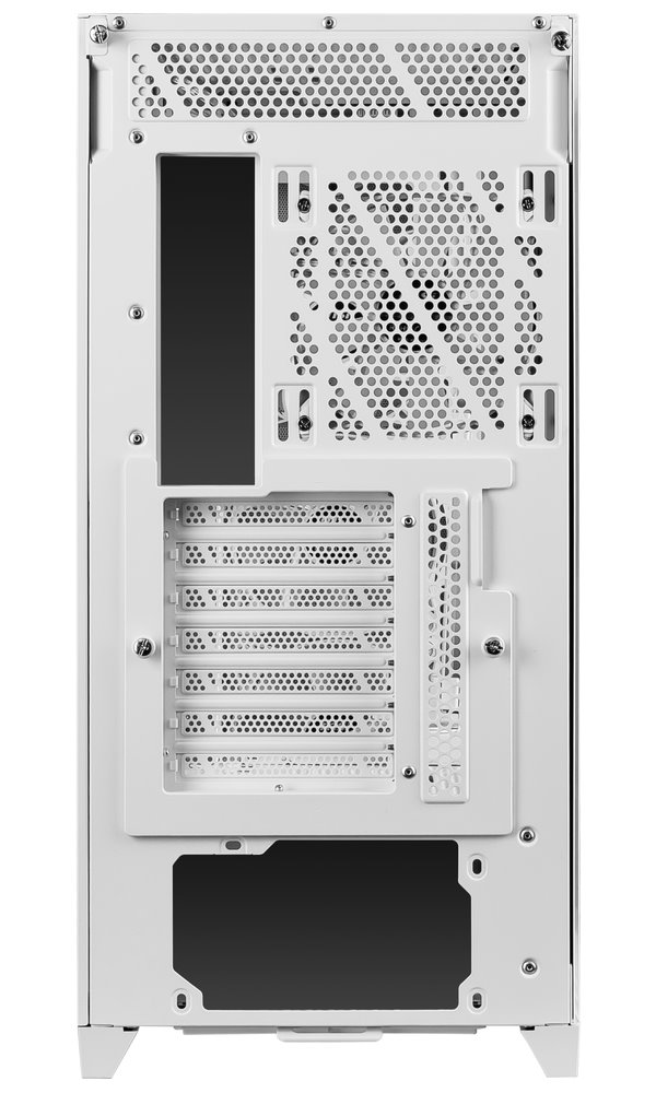 MSI skříň MPG GUNGNIR 300R AIRFLOW WHITE/ bez zdroje/ bílý/ levé temperované sklo/ 4x 120 mm A-RGB fan/ 1x USB-C/ 2x USB