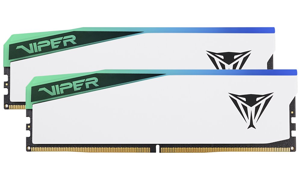 PATRIOT VIPER ELITE 5 WHITE RGB 64GB DDR5 6200MHz / DIMM / CL42 / Kit 2x 32GB