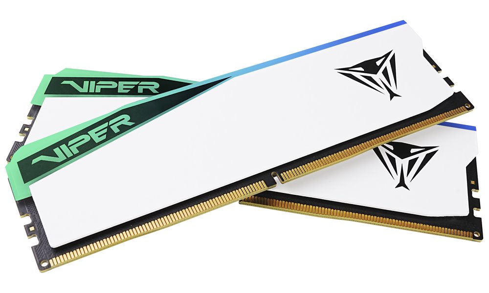 PATRIOT VIPER ELITE 5 WHITE RGB 64GB DDR5 6200MHz / DIMM / CL42 / Kit 2x 32GB