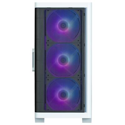 Zalman skříň M4 White / miniT / 4x 120mm ARBG fan / 2xUSB 3.0 / 1xUSB 2.0 / tvrzené sklo / bílá