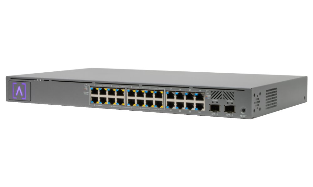ALTA Switch 24 POE - 24x Gbit RJ45, 2x SFP+ port, 16x PoE+ (PoE budget 240W)