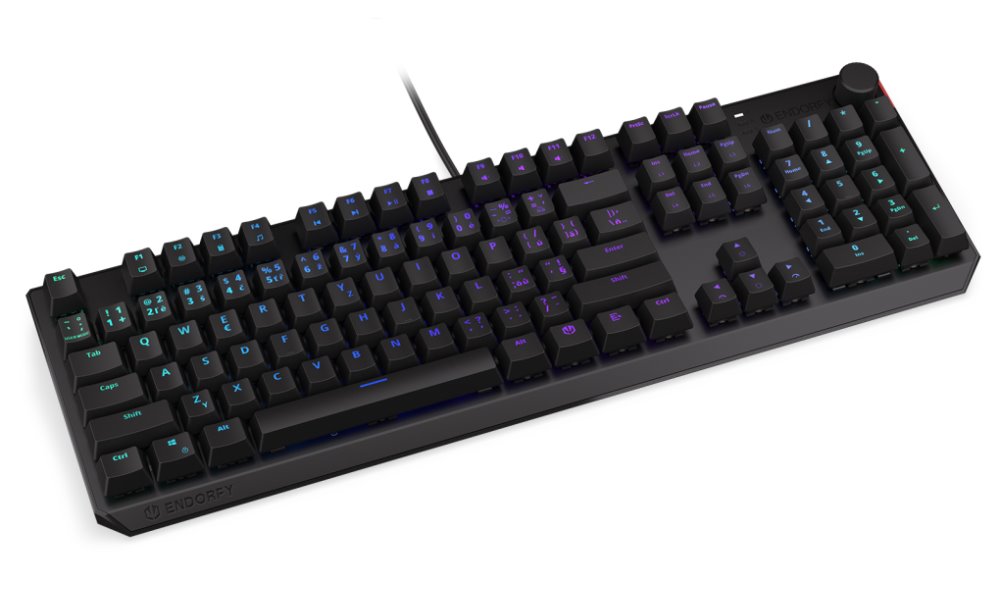 Endorfy herní klávesnice Thock Red / red sw. / drátová / mechanická / CZ / SK layout / černá RGB