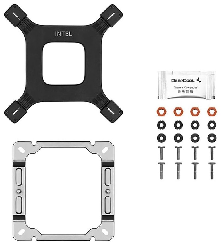 DEEPCOOL chladič AG400 ARGB / 120mm fan ARGB / 4x heatpipes / PWM / pro Intel i AMD / bílý