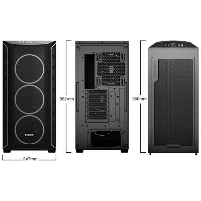Be quiet! skříň SHADOW BASE 800FX / ARGB / 4x140mm ARGB fan / USB-C / 2xUSB 3.0 / tvrzené sklo / černá