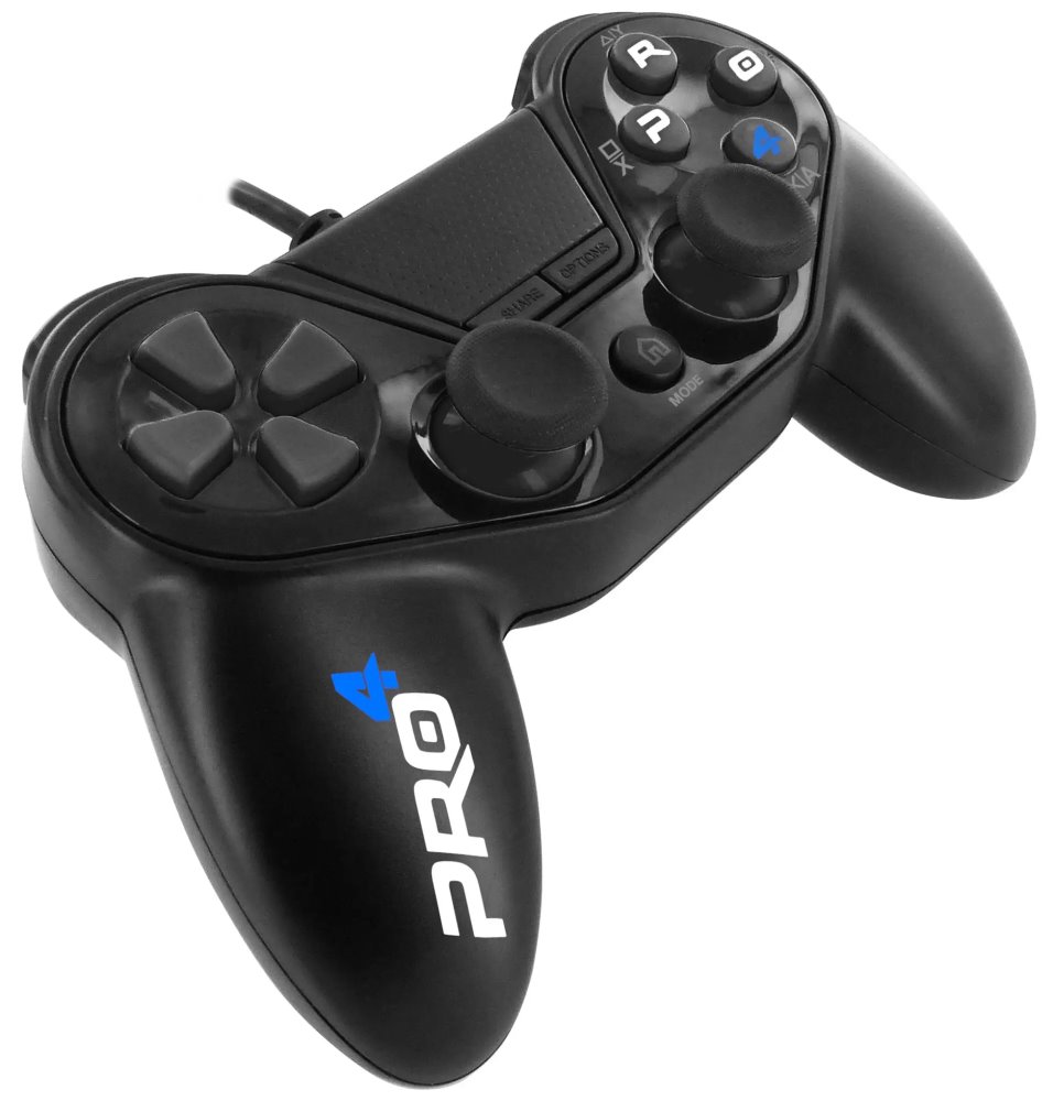 SUBSONIC by SUPERDRIVE herní ovladač PRO4 WIRED BLACK/ PS4/ PS3/ PC