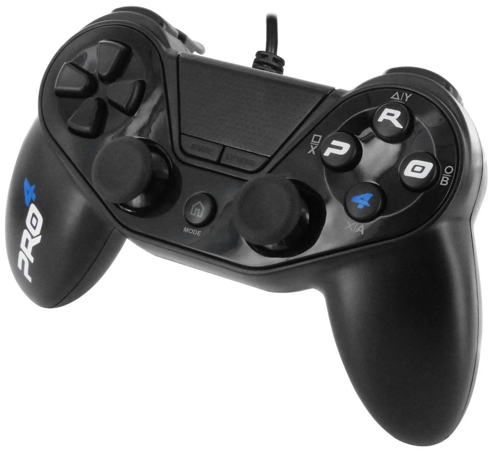 SUBSONIC by SUPERDRIVE herní ovladač PRO4 WIRED BLACK/ PS4/ PS3/ PC