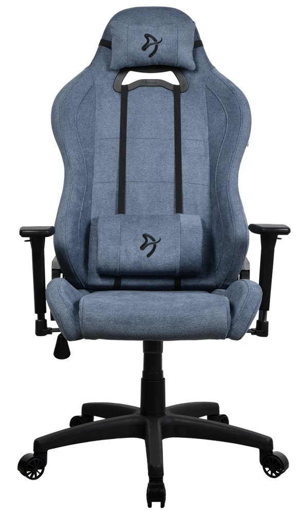 AROZZI herní židle TORRETTA Soft Fabric v2/ látkový povrch/ modrá