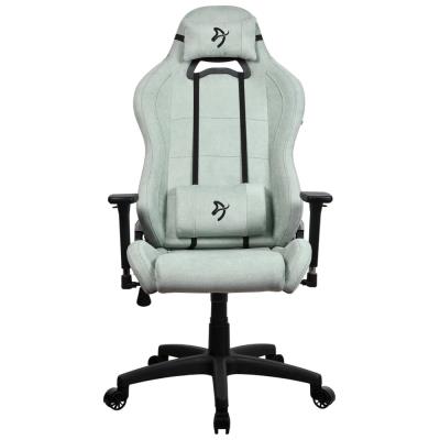 AROZZI herní židle TORRETTA Soft Fabric v2/ látkový povrch/ perlově zelená