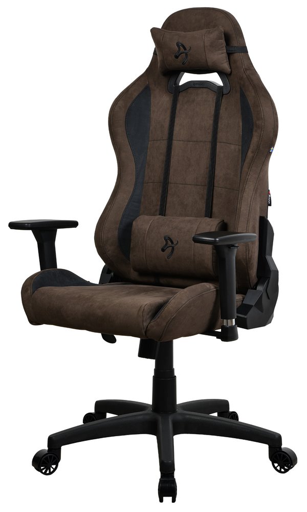 AROZZI herní židle TORRETTA SuperSoft/ látkový povrch/ hnědá