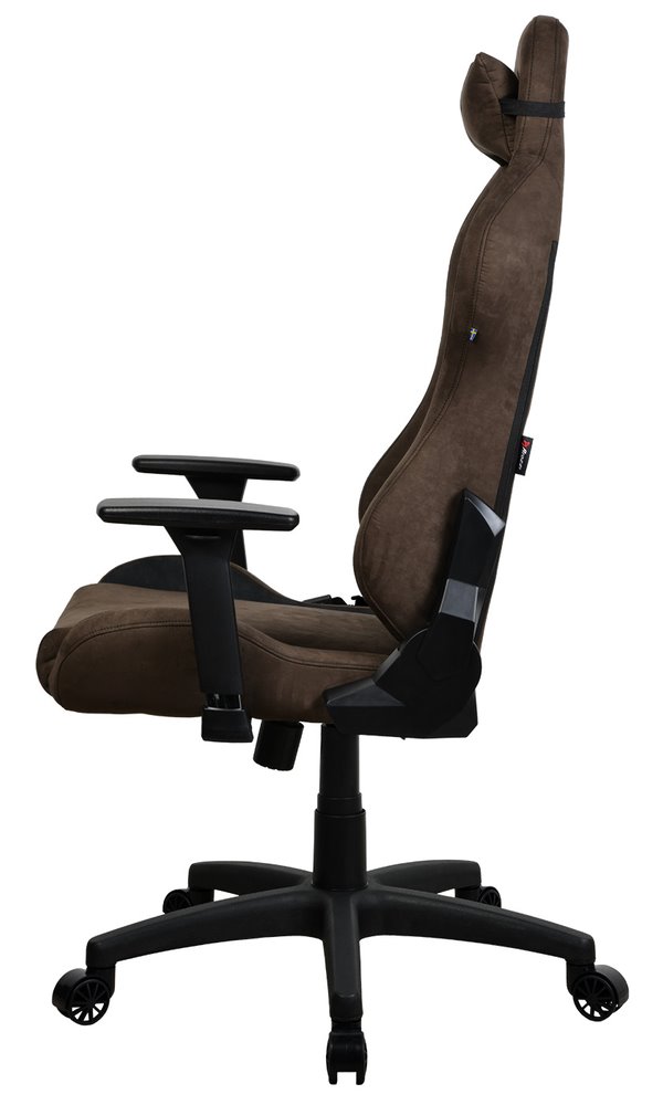 AROZZI herní židle TORRETTA SuperSoft/ látkový povrch/ hnědá