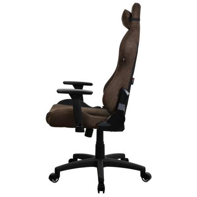 AROZZI herní židle TORRETTA SuperSoft/ látkový povrch/ hnědá