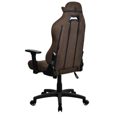 AROZZI herní židle TORRETTA SuperSoft/ látkový povrch/ hnědá