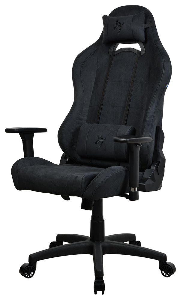 AROZZI herní židle TORRETTA SuperSoft/ látkový povrch/ černá