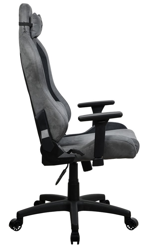 AROZZI herní židle TORRETTA SuperSoft/ látkový povrch/ antracitově šedá